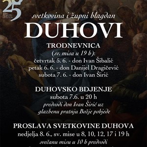 Proslava svetkovine Duhova na Jarunu